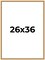 Classic Modern Gold Picture Frame - UV Acrylic, Foam Board Backing, Hanging Hardware